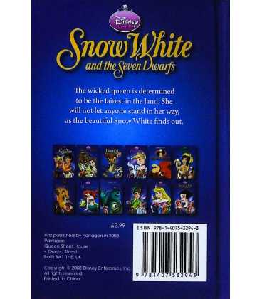 Snow White and the Seven Dwarfs (Disney) Back Cover