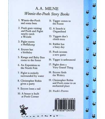 Tiggers Don't Climb Trees (A Winnie-the-Pooh Story Book) Back Cover