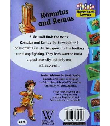 Romulus and Remus (Hopscotch Myths) Back Cover