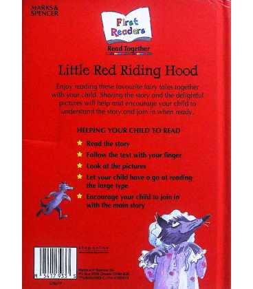 Little Red Riding Hood (First Readers) Back Cover