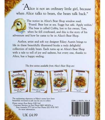 Cobby Goes for a Swim (Alice's Bear Shop) Back Cover