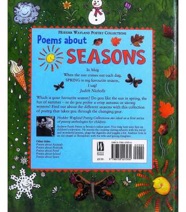Poems About Seasons  Back Cover
