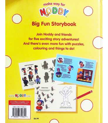 Noddy Big Fun Storybook  Back Cover