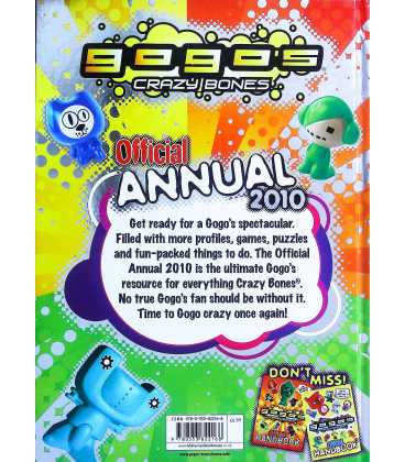 Gogo's Crazy Bones Official Annual 2010  Back Cover