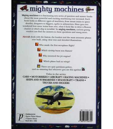 Aircraft (Mighty Machines) Back Cover
