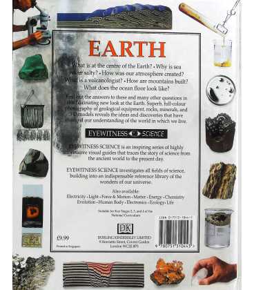 Earth (Eyewitness Science) Back Cover