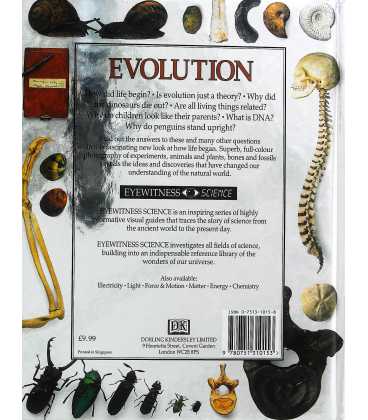 Evolution (Eyewitness Science) Back Cover