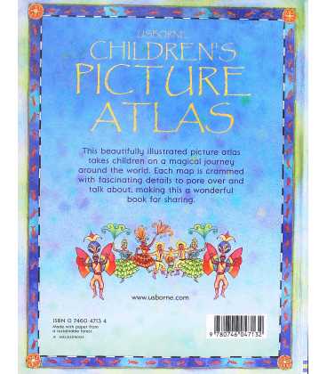 Usborne Children's Picture Atlas Back Cover