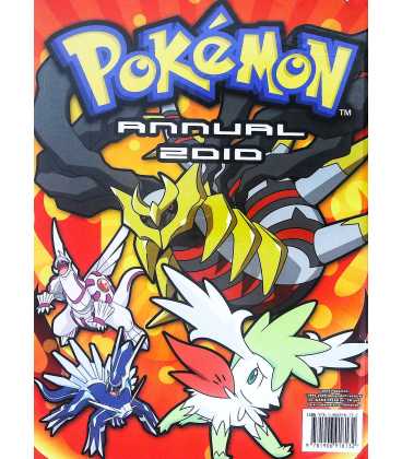 Pokemon Annual 2010 Back Cover