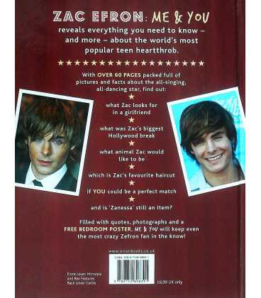 The Unauthorised Zac Efron Back Cover