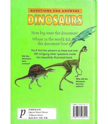 Dinosaurs (Questions and Answers) Back Cover