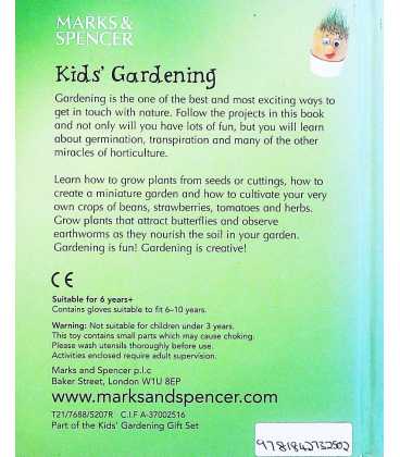 Kids' Gardening  Back Cover