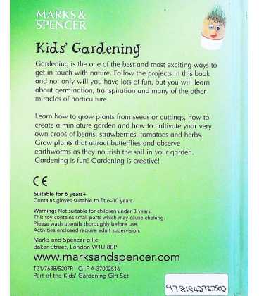 Kids' Gardening  Back Cover