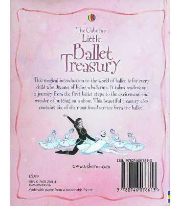 The Usborne Little Ballet Treasury Back Cover