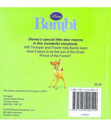 Bambi (Disney Mini Storybook) Back Cover