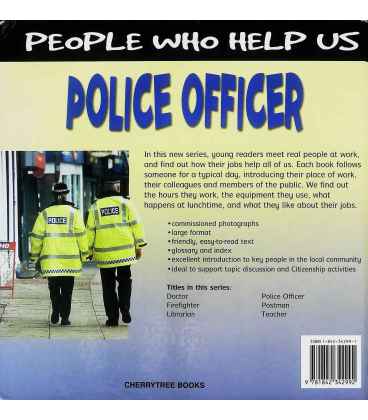 Police Officer Back Cover