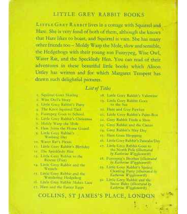 Wise Owl's Story Back Cover