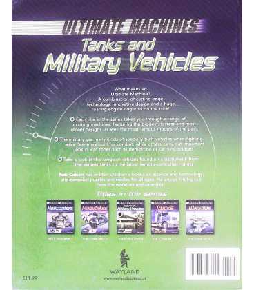 Tanks and Military Vehicles (Ultimate Machines) Back Cover