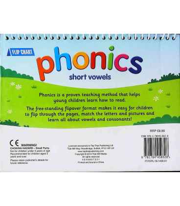 Phonics Short Vowels Back Cover