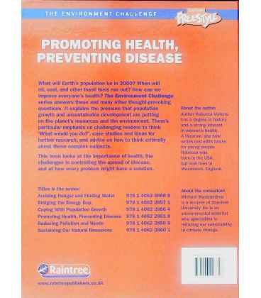 Promoting Health, Preventing Disease Back Cover