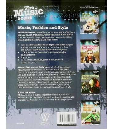 Music, Fashion and Style (The Music Scene) Back Cover