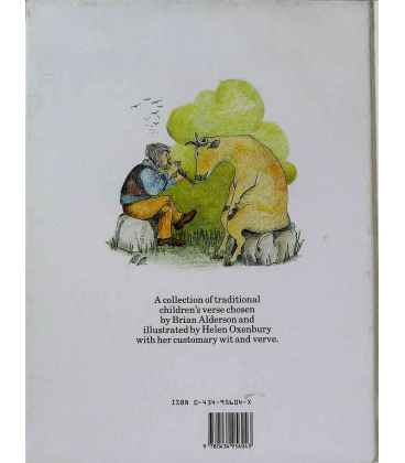 The Helen Oxenbury Nursery Rhyme Book Back Cover