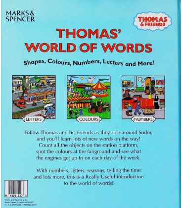 Thomas' World of Words Back Cover