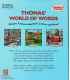 Thomas' World of Words Back Cover