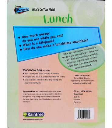 Lunch (What's on Your Plate?) Back Cover