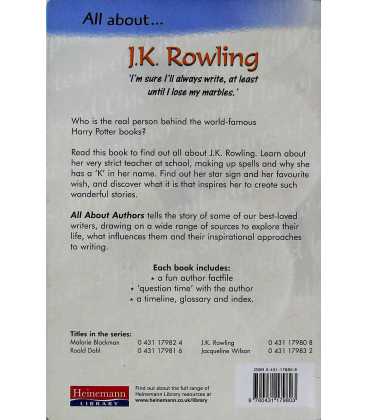 All about J.K. Rowling Back Cover