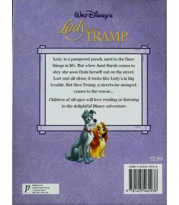 Disney's The Lady and the Tramp Back Cover