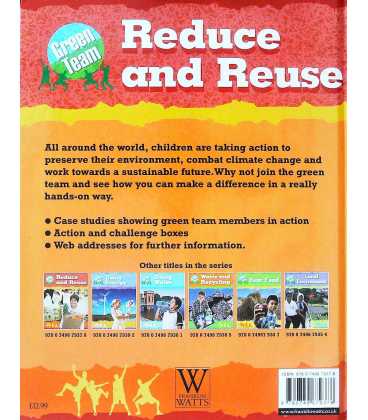 Reduce and Reuse Back Cover