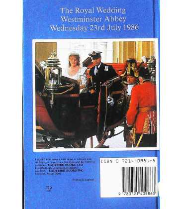 Royal Wedding: Andrew and Sarah Back Cover