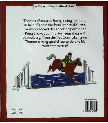 Thomas and the Pony Show (Thomas Easy-to-read Books) Back Cover