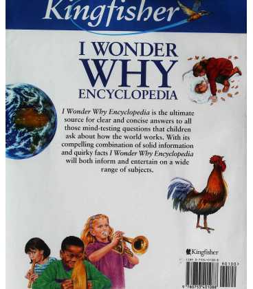I Wonder Why Encyclopedia Back Cover