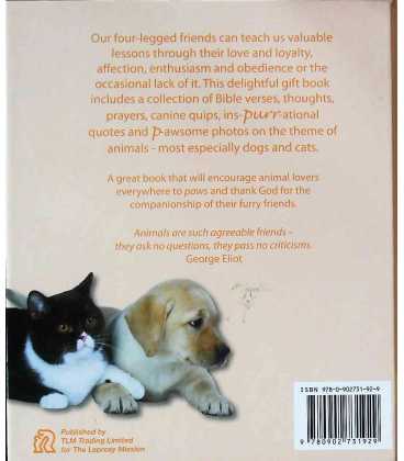 Paws and Prayers Book Back Cover