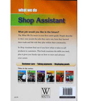 Shop Assistant (What We Do) Back Cover