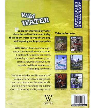 Wild Water: Canoeing and Kayaking (Adventure Outdoors) Back Cover