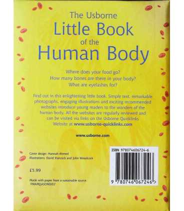 The Usborne Little Book of the Human Body Back Cover