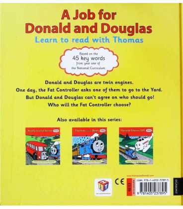 A Job For Donald and Douglas (Learn to Read with Thomas) Back Cover