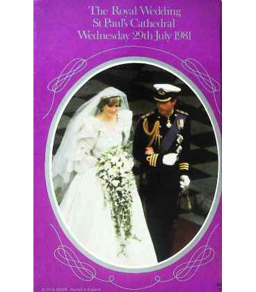 Royal Wedding (Special Publications) Back Cover