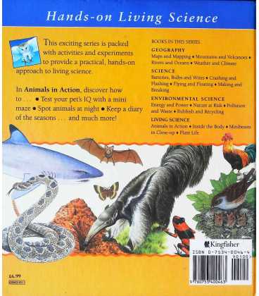Animals in Action Back Cover