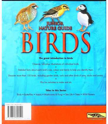 Junior Nature Guide Birds Back Cover