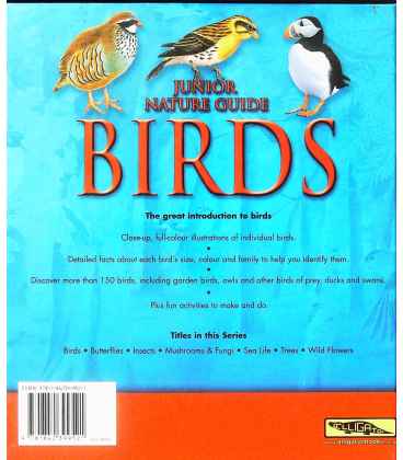 Junior Nature Guide Birds Back Cover